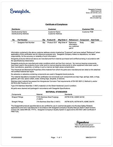 Swagelok | Quality and Satisfaction with Swagelok Fittings | Swagelok